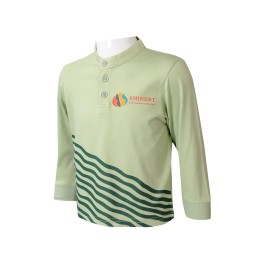 SU309 professional custom-made long-sleeved school uniform personal design stand collar polo shirt school uniform green printing logo school uniform franchise store international school preparatory class SU309 professional custom-made long-sleeved school uniform personal design stand collar polo shirt school uniform green printing logo school uniform franchise store international school preparatory class